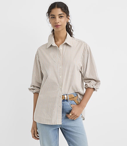 Plaid Poplin Everyday Oversized Shirt