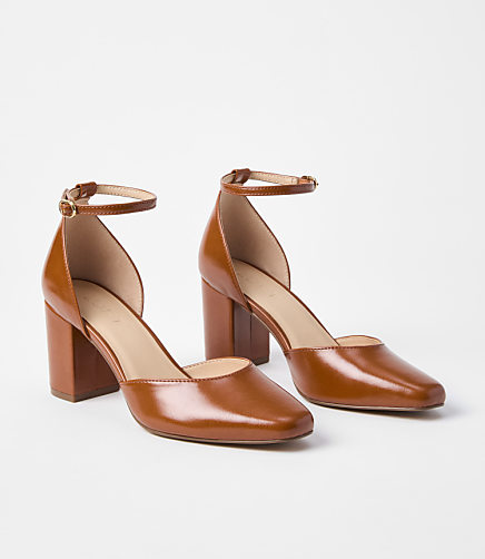 Ankle Strap Block Heels