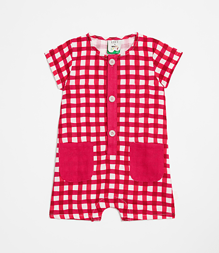 LOFT x Mon Coeur Linen Gingham Romper