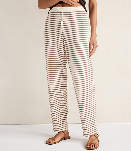 Haven Well Within Cotton Blend Textured Barrel Leg Pants