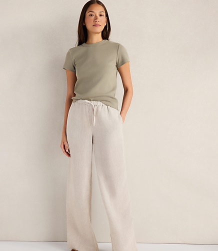 Haven Well Within Linen Wide Leg Drawstring Pants
