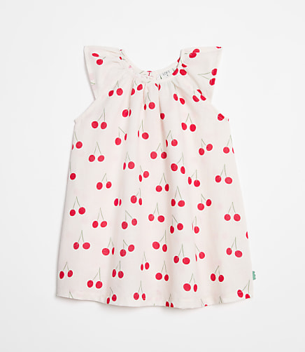 LOFT x Mon Coeur Linen Cherry Dress