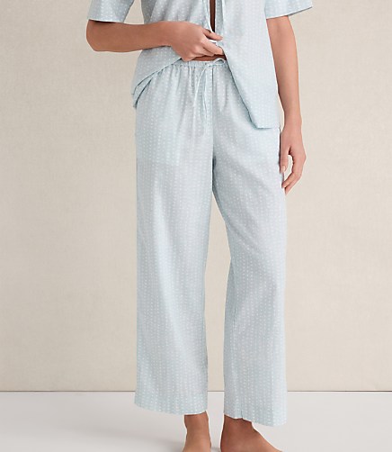 Haven Well Within Cotton Linen Faded Dot Pajama Pants