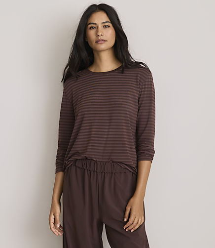 Lou & Grey Striped Essential Modal Long Sleeve Tee