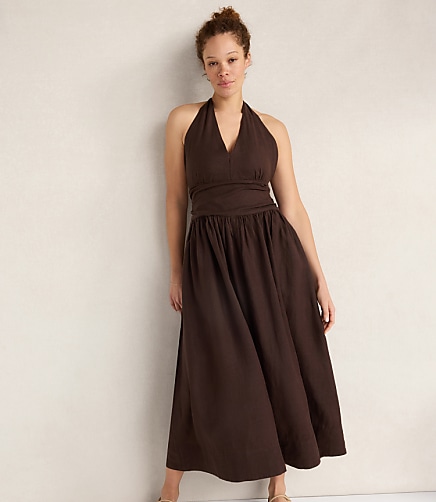 Haven Well Within Linen Halter Maxi Dress