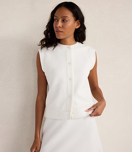 Haven Well Within Cotton Blend Textured Short Sleeve Jacket