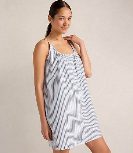 Haven Well Within Organic Cotton Poplin Iris Stripe Chemise