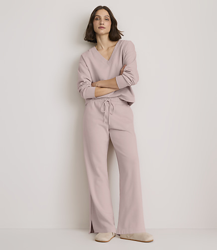 Lou & Grey Elite Fleece Wide Leg Sweatpants