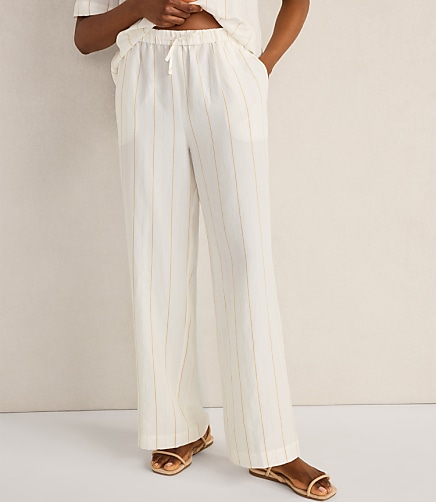 Haven Well Within Silky Linen Blend Drawstring Pants