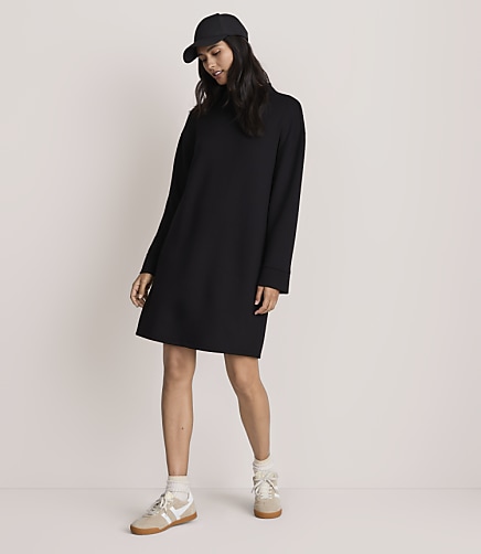Lou & Grey Scubasoft Mock Neck Mini Dress