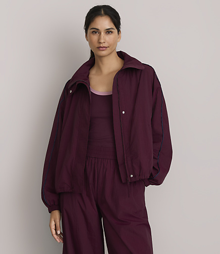 Lou & Grey Piped Funnel Neck Jacket