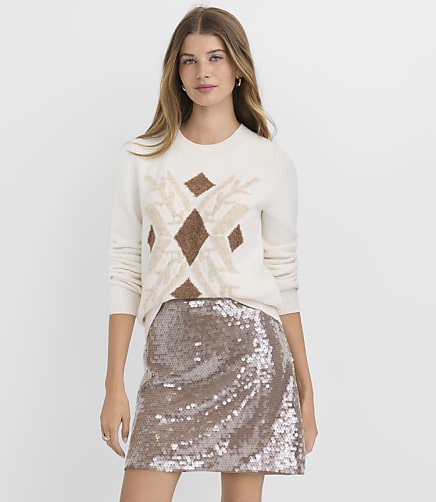 Snowflake Boucle Sweater