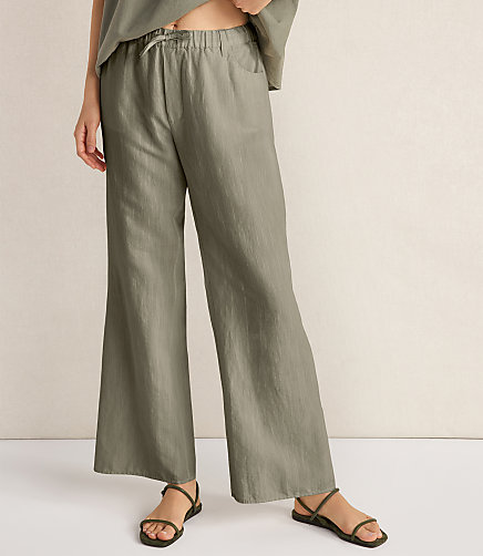 Haven Well Within Organic Cotton Linen Drawstring Pants
