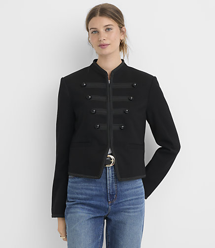 Petite Twill Military Jacket