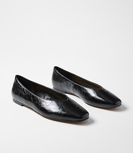 High Vamp Ballet Flats