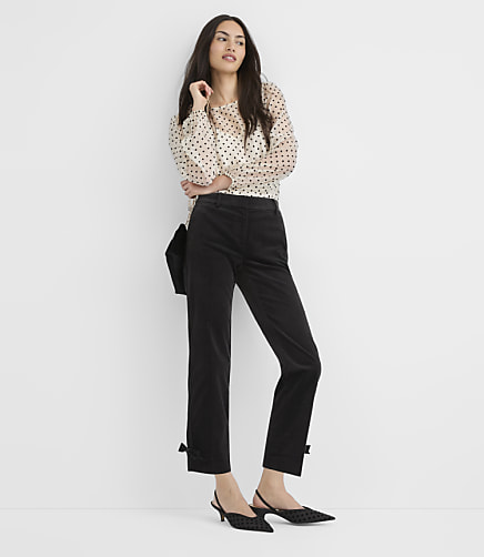 Riviera Slim Pants in Velvet Bow