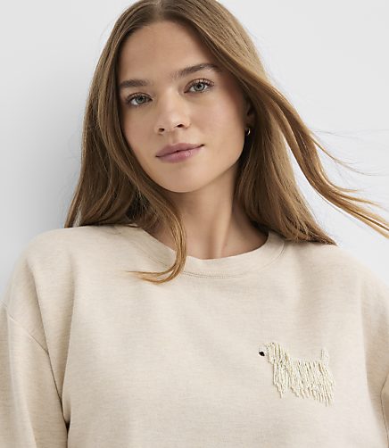 Beaded Dog Sweatshirt