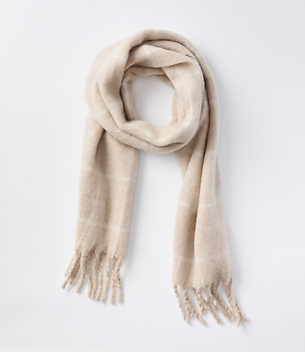 Lou & Grey Fluffy Windowpane Scarf