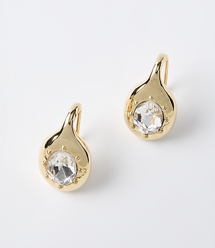 Modern Sparkle Drop Earrings