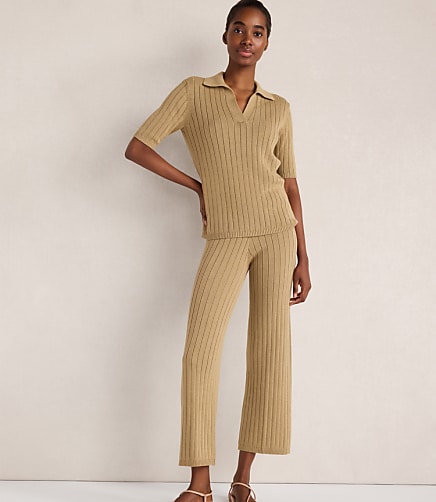 Haven Well Within Organic Cotton Ribbed Wide Leg Pant