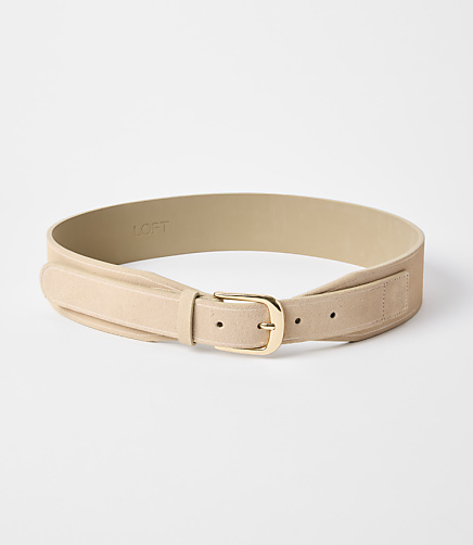 Tapered Suede Waist Belt