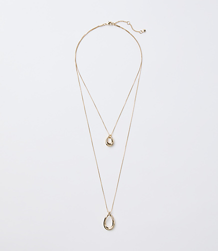 Double Pendant Necklace