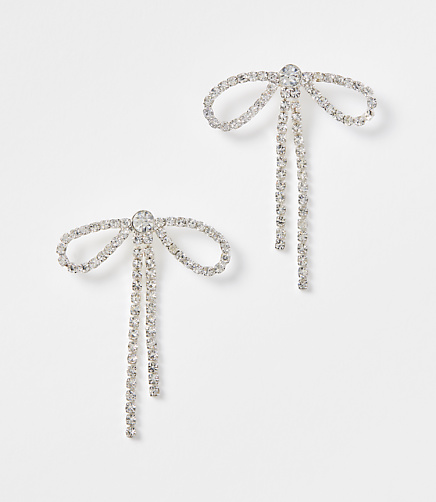Sparkle Bow Drop Earrings