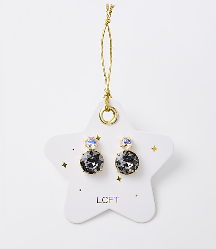 Double Sparkle Stud Earrings