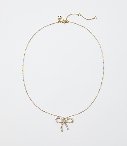 Sparkle Bow Necklace