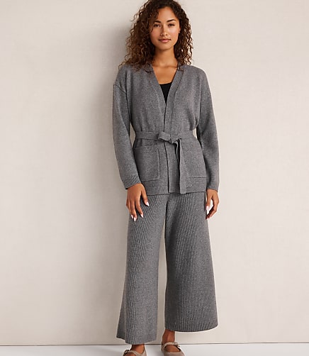 Haven Well Within Cotton Blend Ribbed Wide Leg Pants