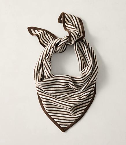 Haven Well Within Wool and Cashmere Striped Triangle Scarf