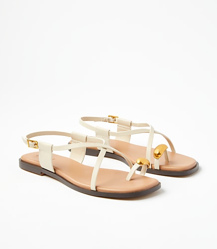 Metal Toe Ring Sandals