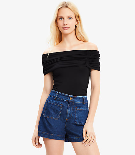 Cinched Off The Shoulder Top