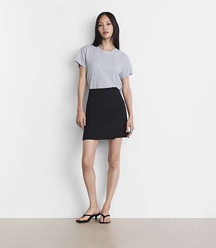 Petite LOFT Versa Relaxed Jersey Crew Tee
