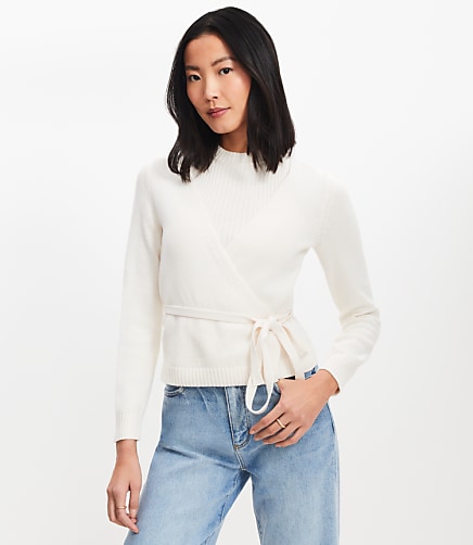 Layered Wrap Sweater