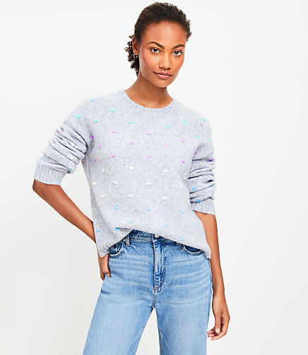 Multicolored Bobble Sweater