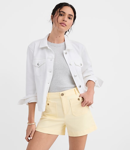 Petite Palmer Shorts in Twill
