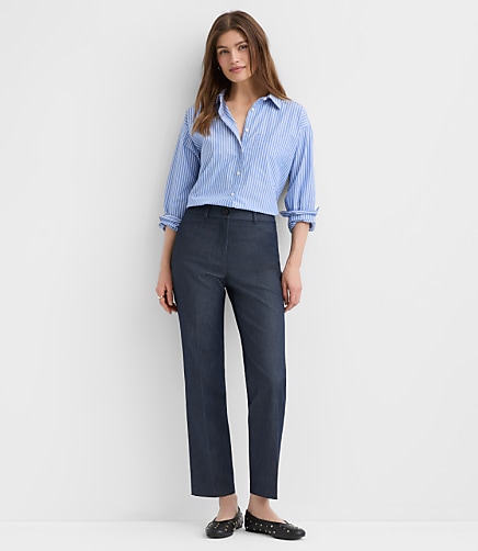 Tall Parker Straight Pants in Refined Denim