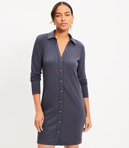 Long Button Down Shirt Dress | Loft