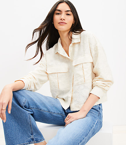 Clip Wide Sleeve Modern Utility Shirt