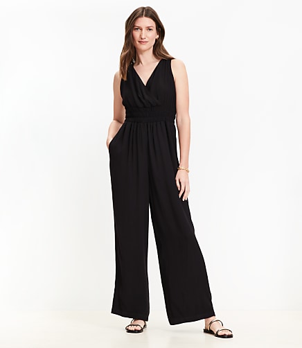 Smocked Crisscross Back Jumpsuit