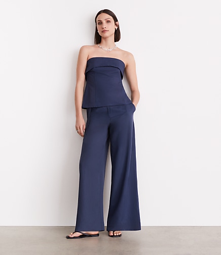 LOFT Versa Pure Spun Foldover Strapless Top