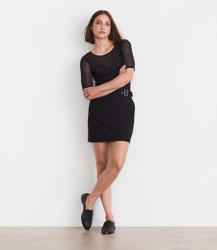 LOFT Versa Mesh Elbow Sleeve Tee