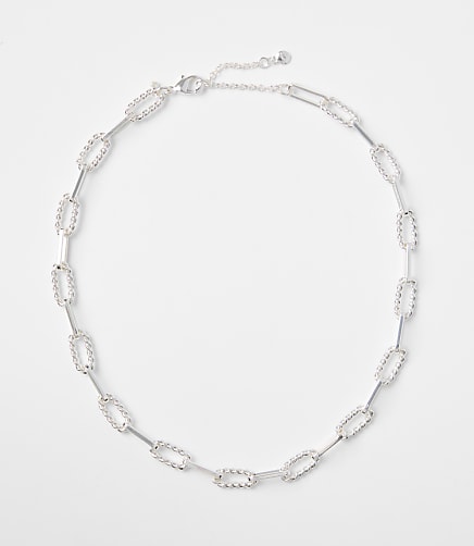 Textured Chain Link Necklace