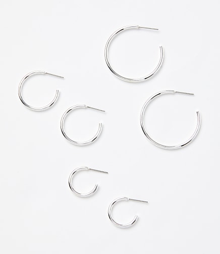 Modern Hoop Earring Set