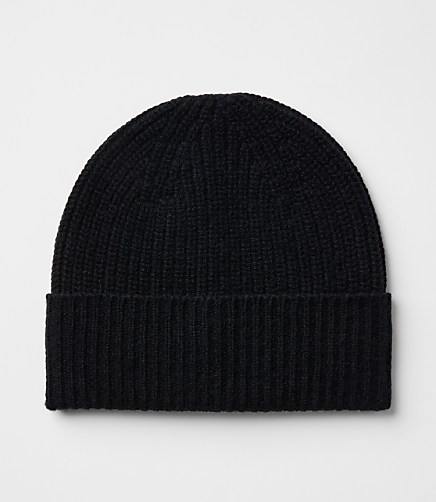 Ribbed Cashmere Beanie