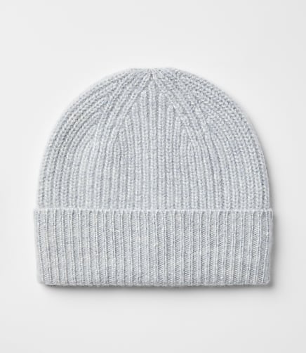 Ribbed Cashmere Beanie