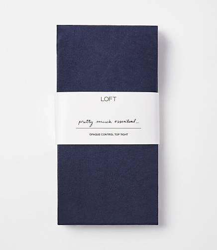 Extra Opaque Control Top Tights - Sailor Navy