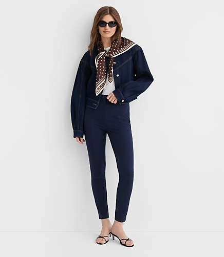 Kendall Skinny Pants in Bi-Stretch - Deep Space Blue