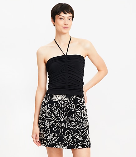 Ruched Halter Top